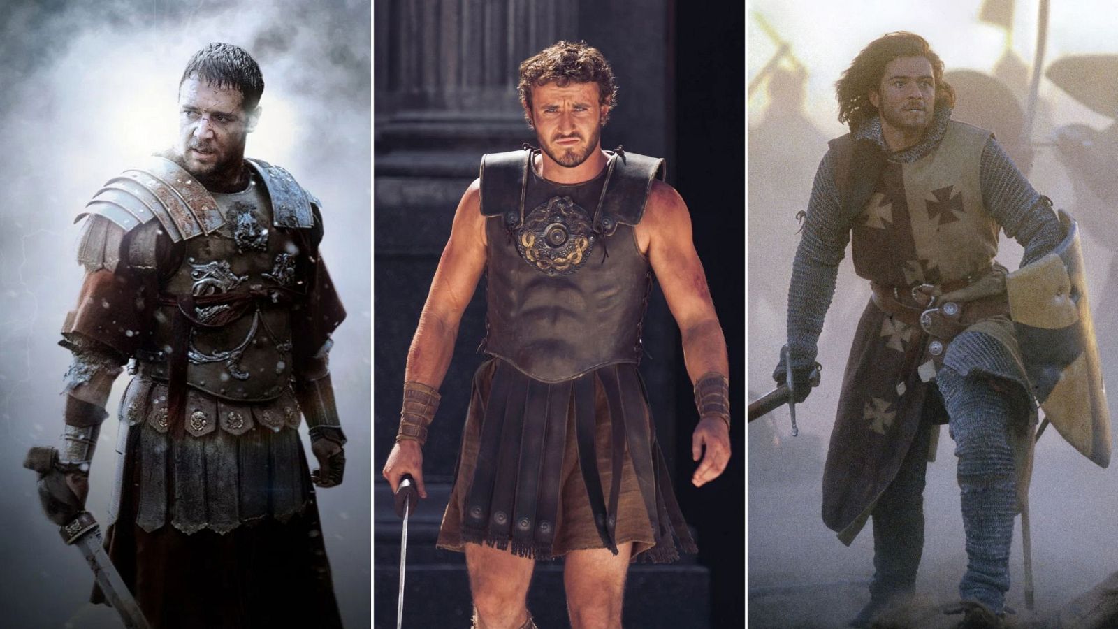 'Gladiator', 'Gladiator II' y 'El reino de los cielos'