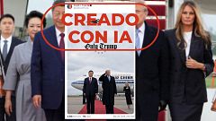 Trump vuelve a publicar una imagen falsa editada con IA: esta foto con Xi Jinping no es real