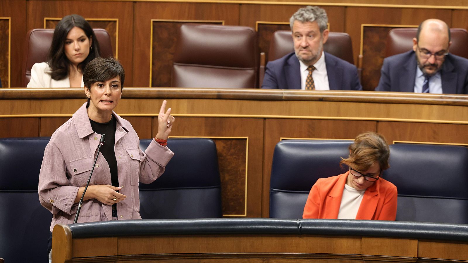 La ministra de Vivienda y Agenda Urbana, Isabel Rodríguez en el Congreso de los Diputados