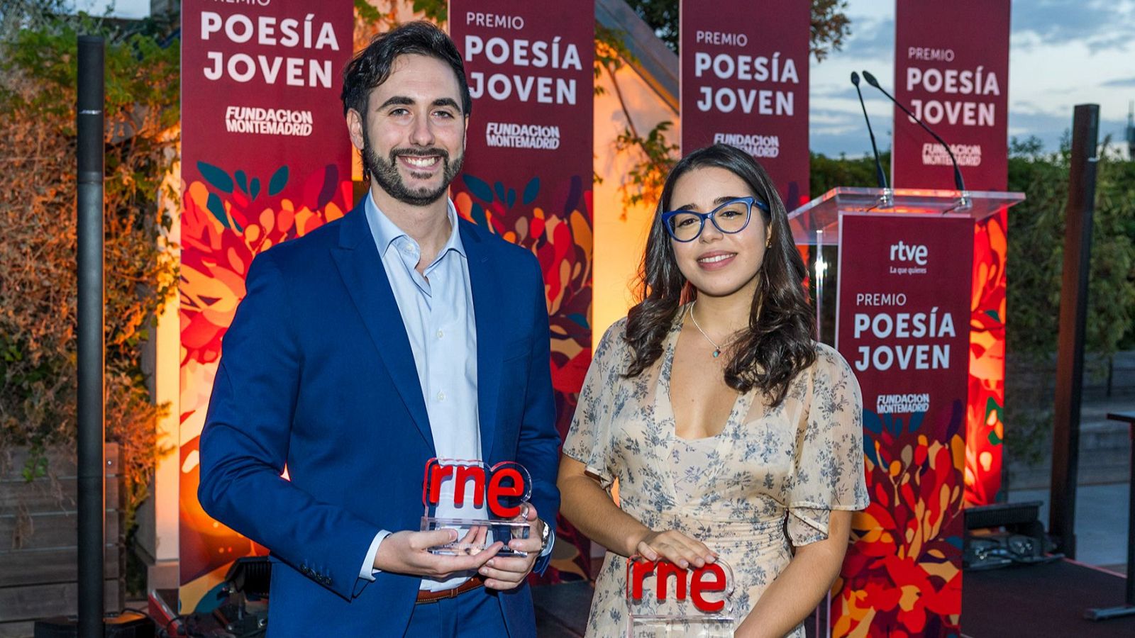 Los ganadores del Premio Poesia Joven RNE: Alejandra Sevilla y F Javier Cardenas