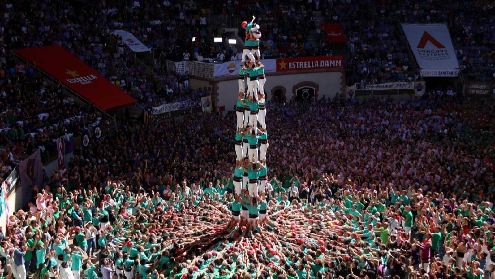 Concurs de Castells de Tarragona, des de la Tarraco Arena.