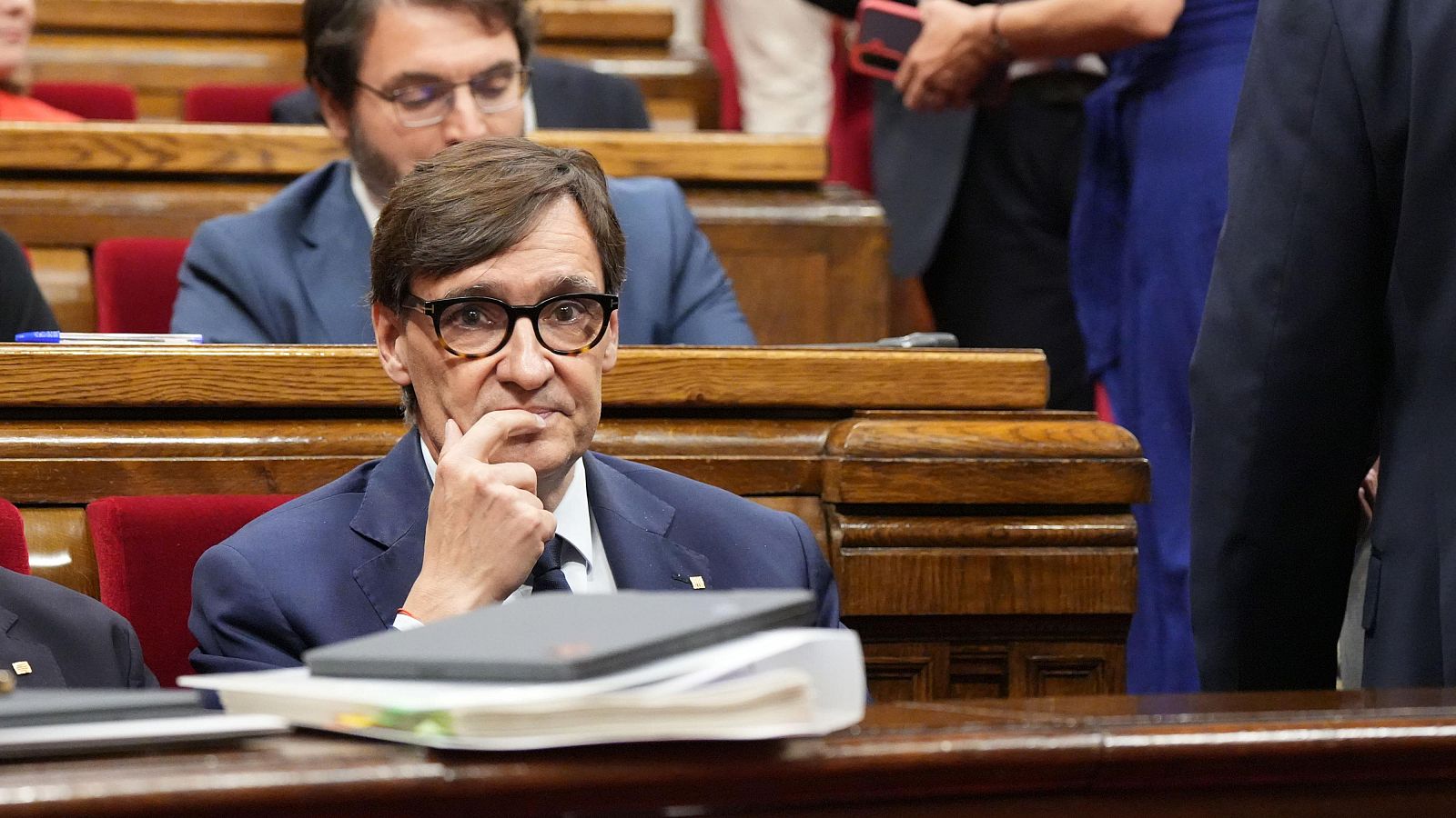 El president de la Generalitat, Salvador Illa, al debat de política general