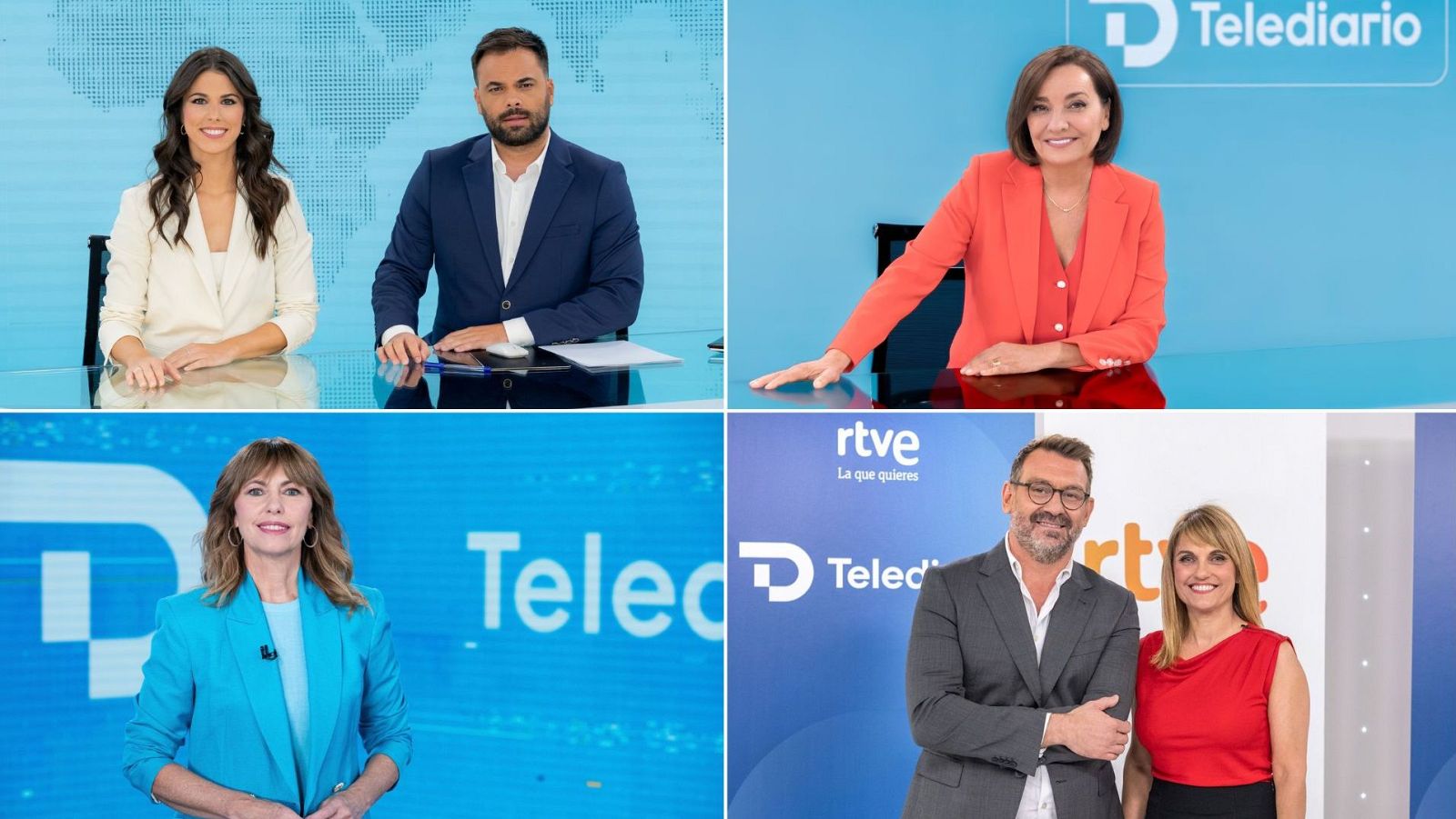 Los presentadores de Informativos de La 1