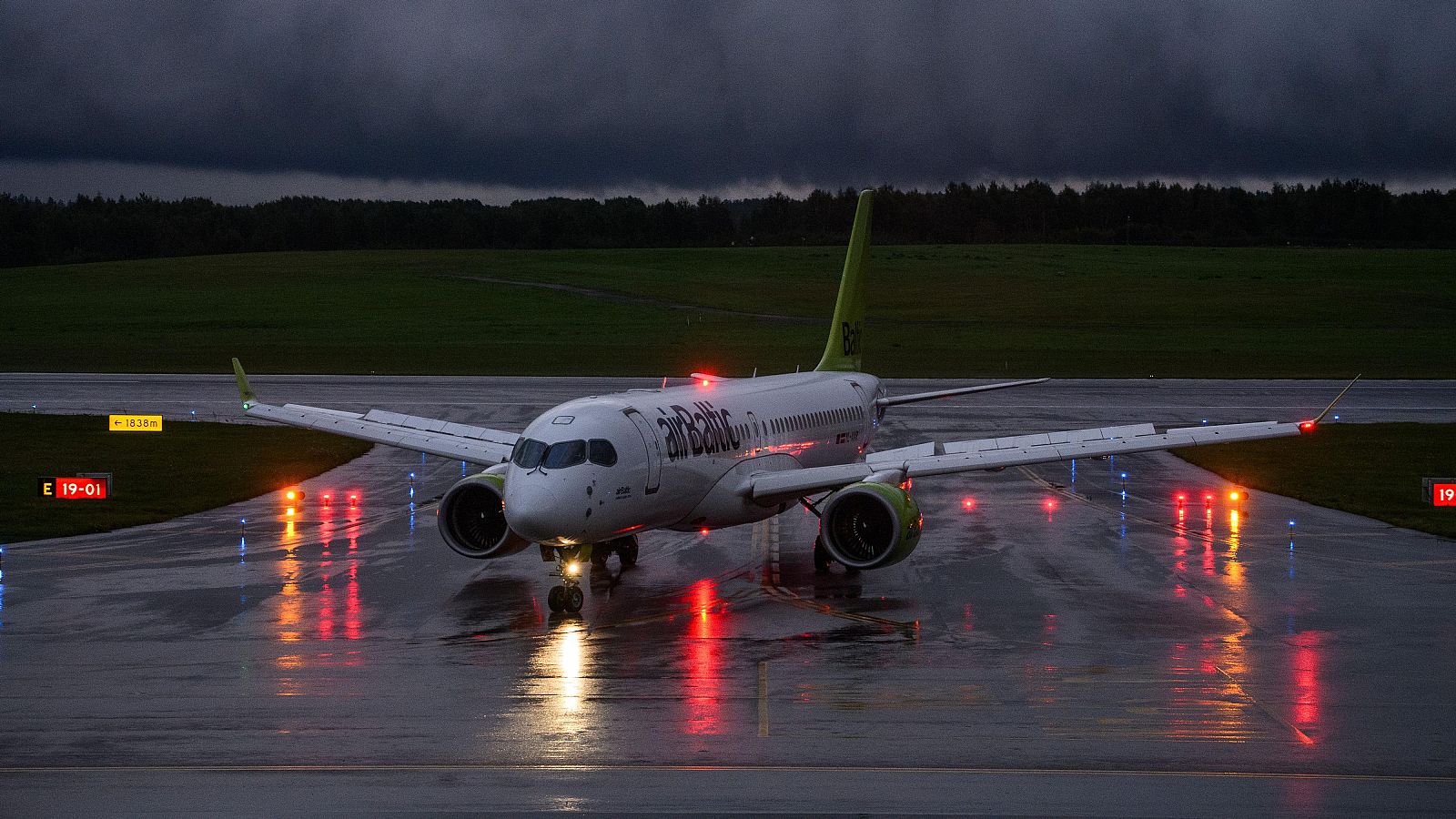 Un avión en el aeropuerto de Vilna, en una imagen de archivo