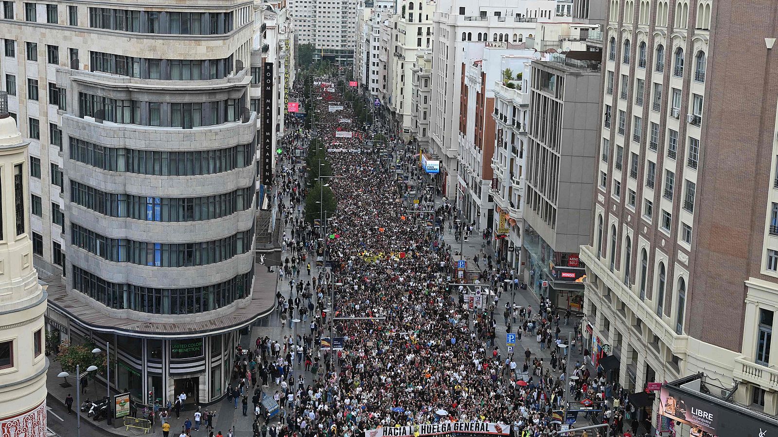Manifestación por la vivienda en Madrid.