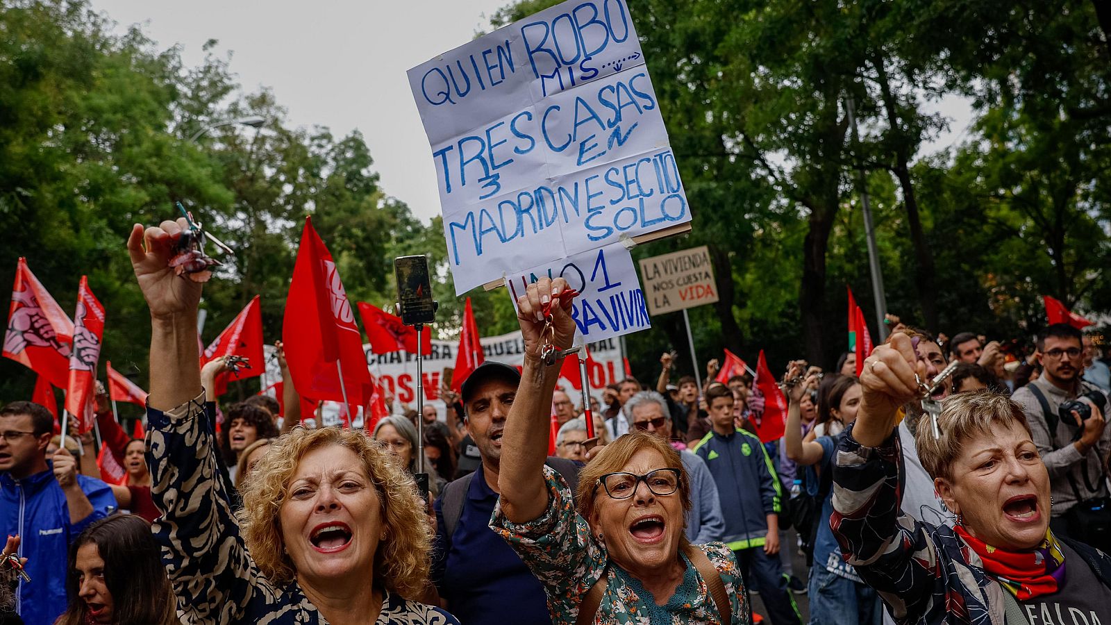 Las manifestaciones por la vivienda, en imágenes