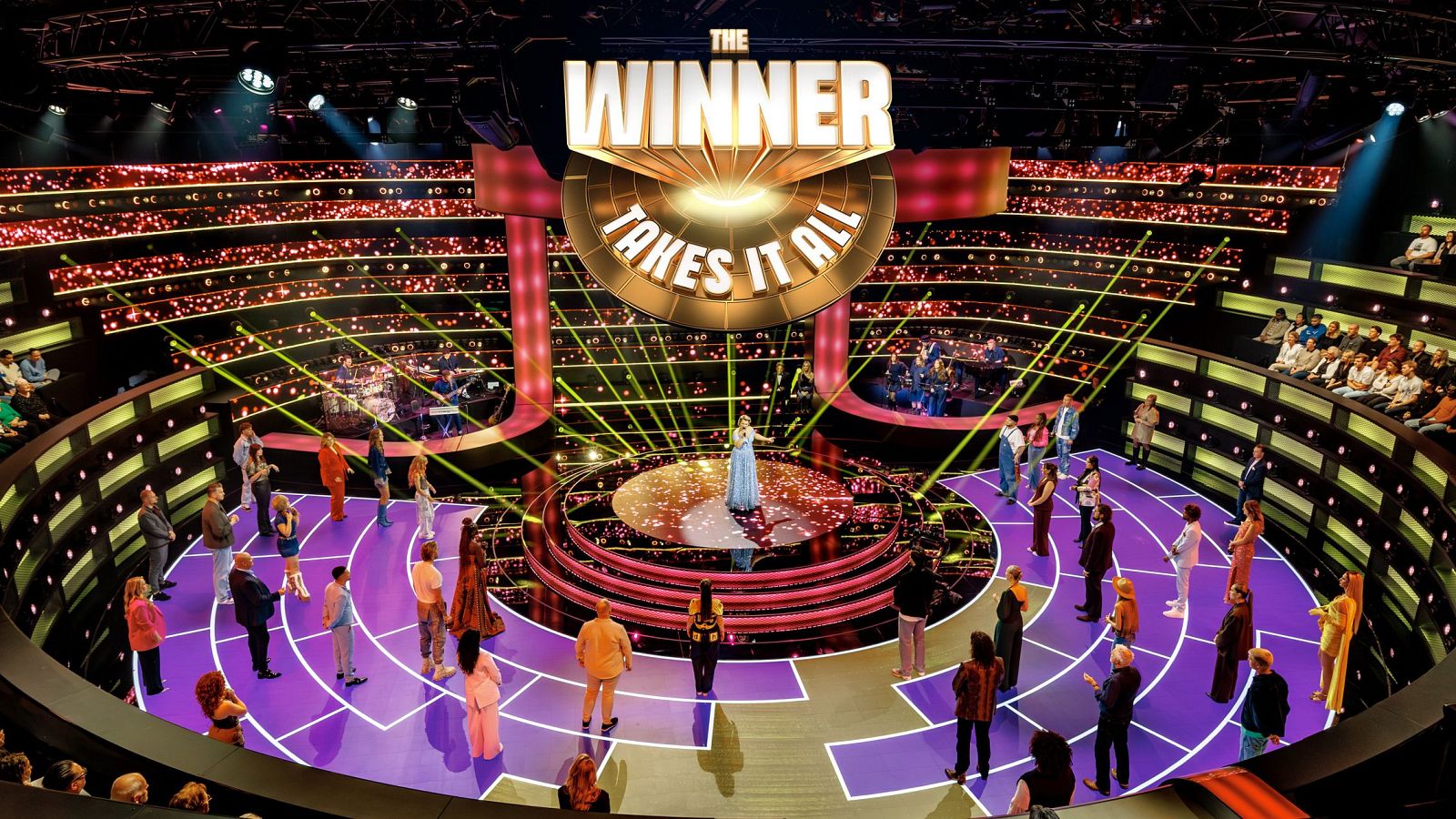 Plató de 'The Winner Takes It All'