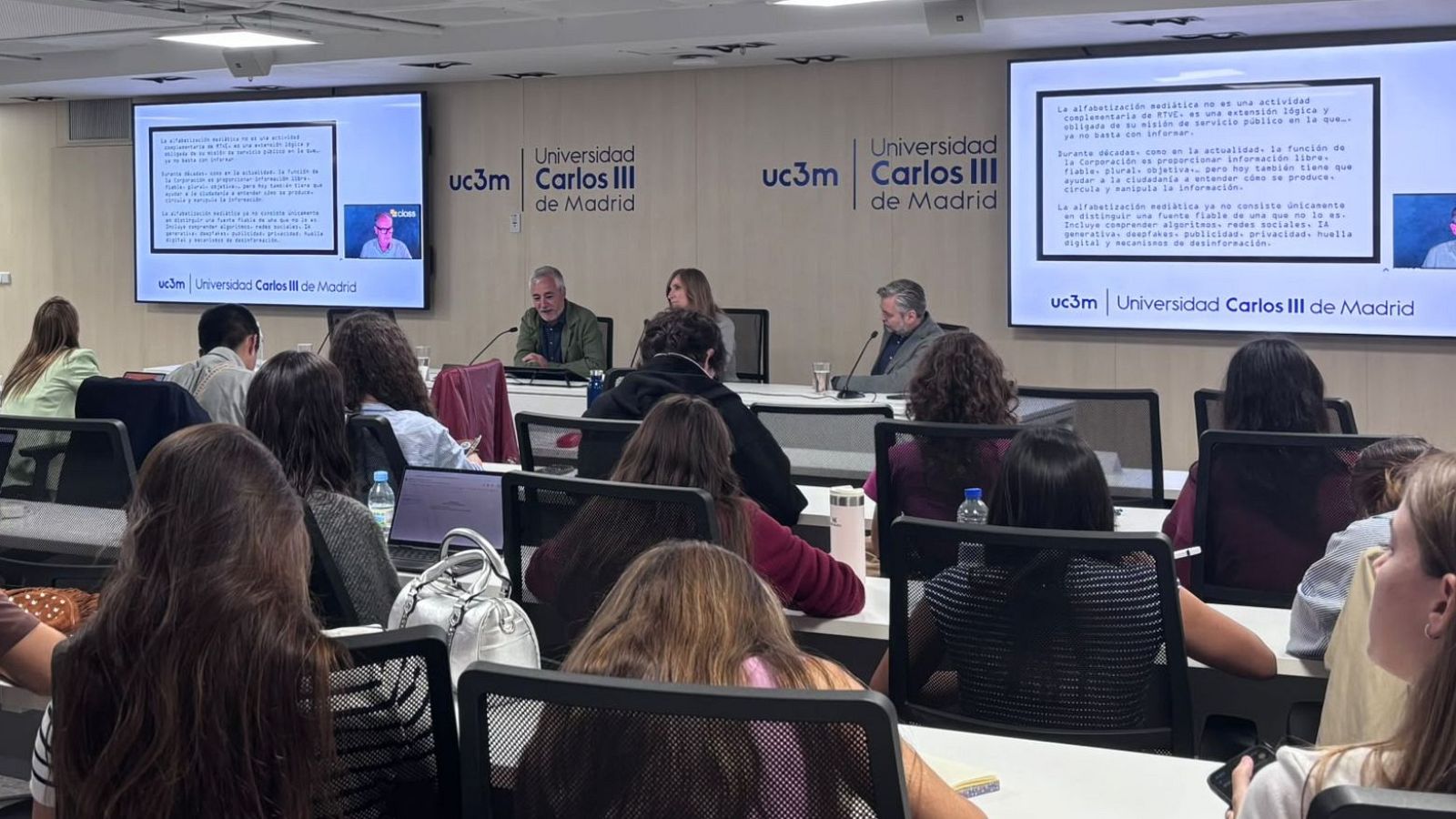 RTVE ha participado las III Jornadas de Alfabetización Mediática organizadas por la UC3M de Madr