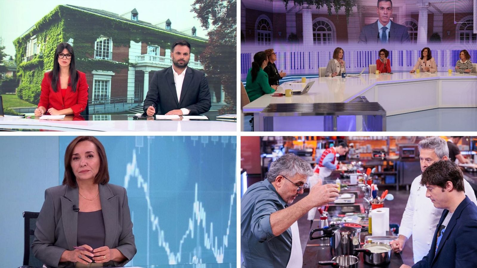 Grandes datos de audiencia en La 1, liderando en información y entretenimiento
