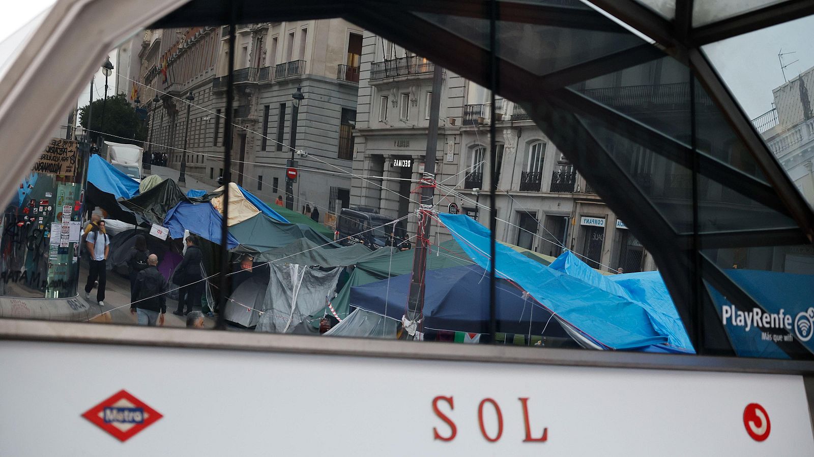 El futuro de la acampada, a la espera de la decisión judicial