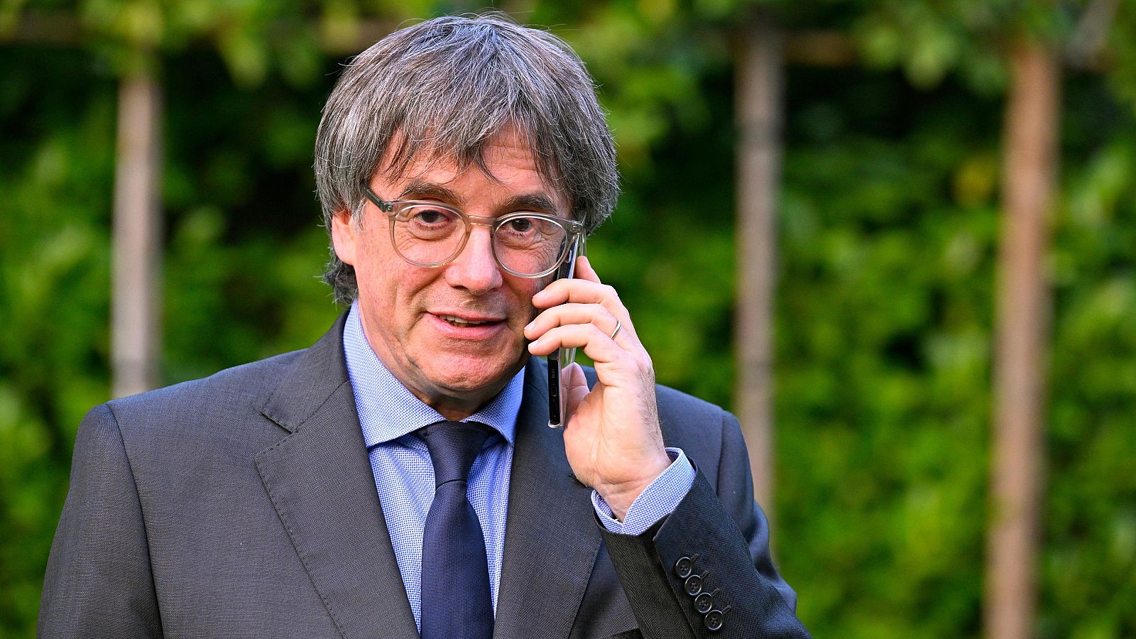 El expresidente de la Generalitat Carles Puigdemont, en Waterloo.