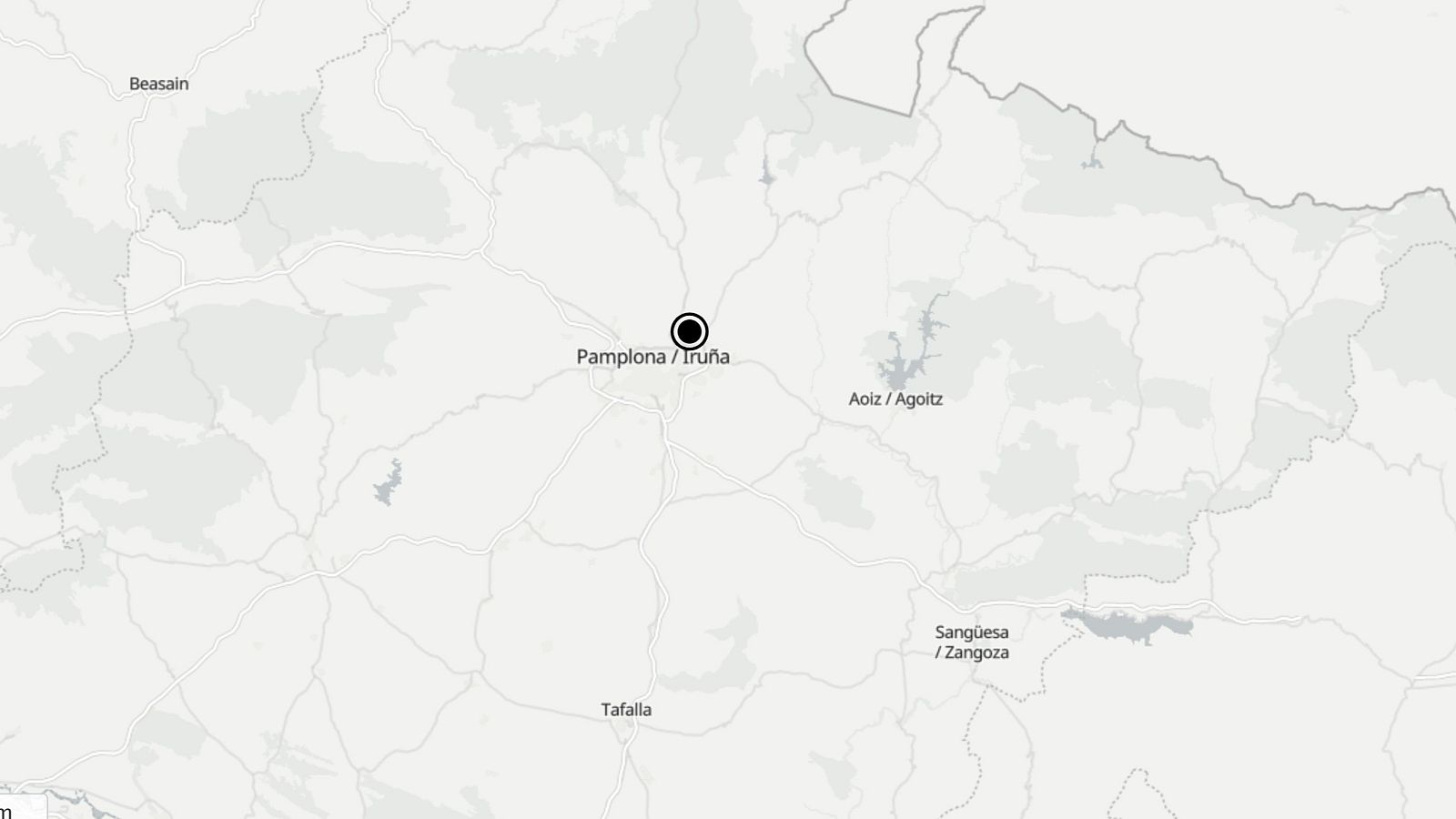 Un terremoto de magnitud 3,6 afecta a la comarca de Pamplona.