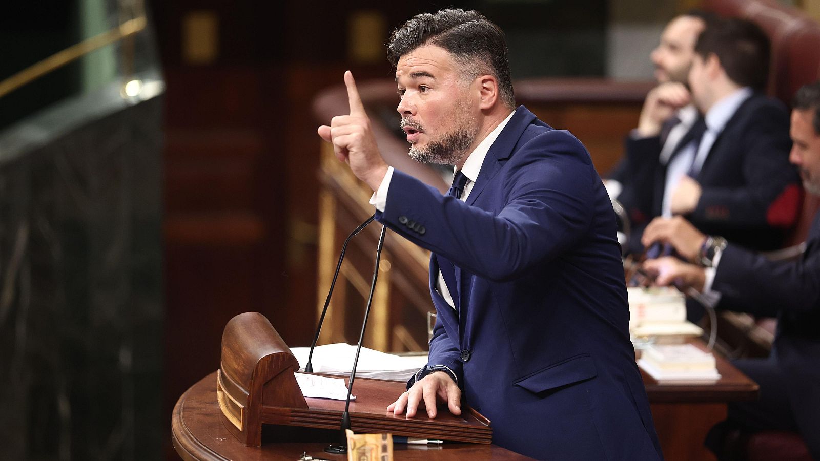 El portavoz de ERC en el Congreso, Gabriel Rufián