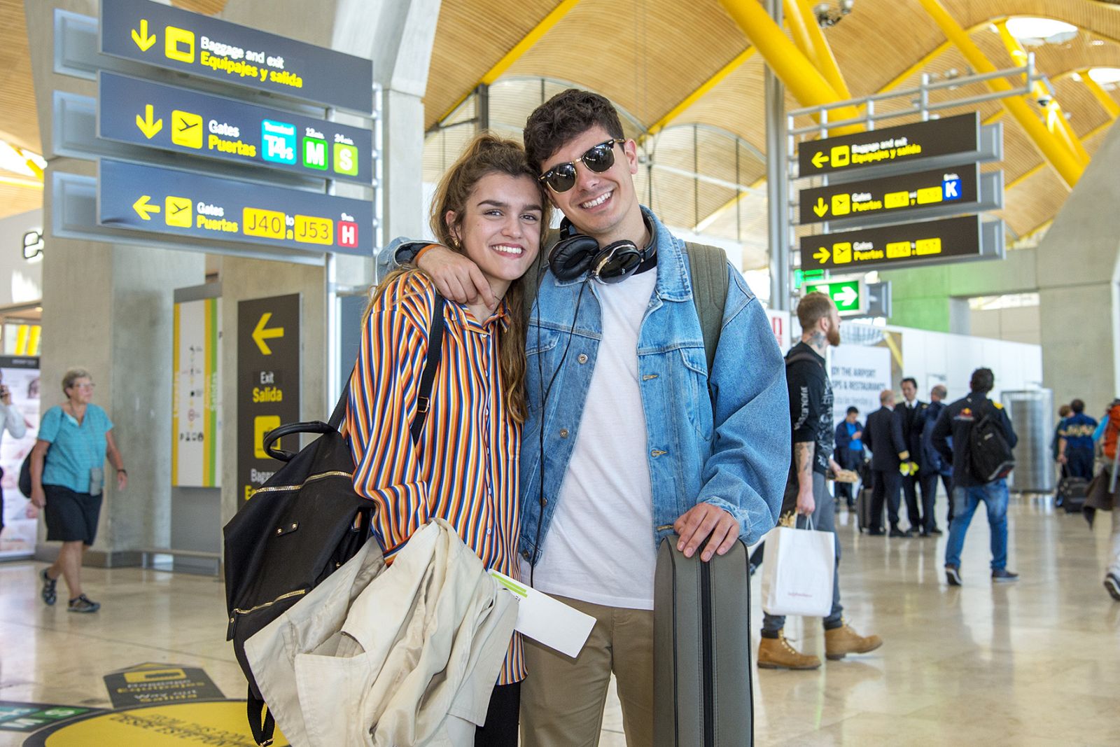 Amaia y Alfred, este mediodía en el aeropuerto