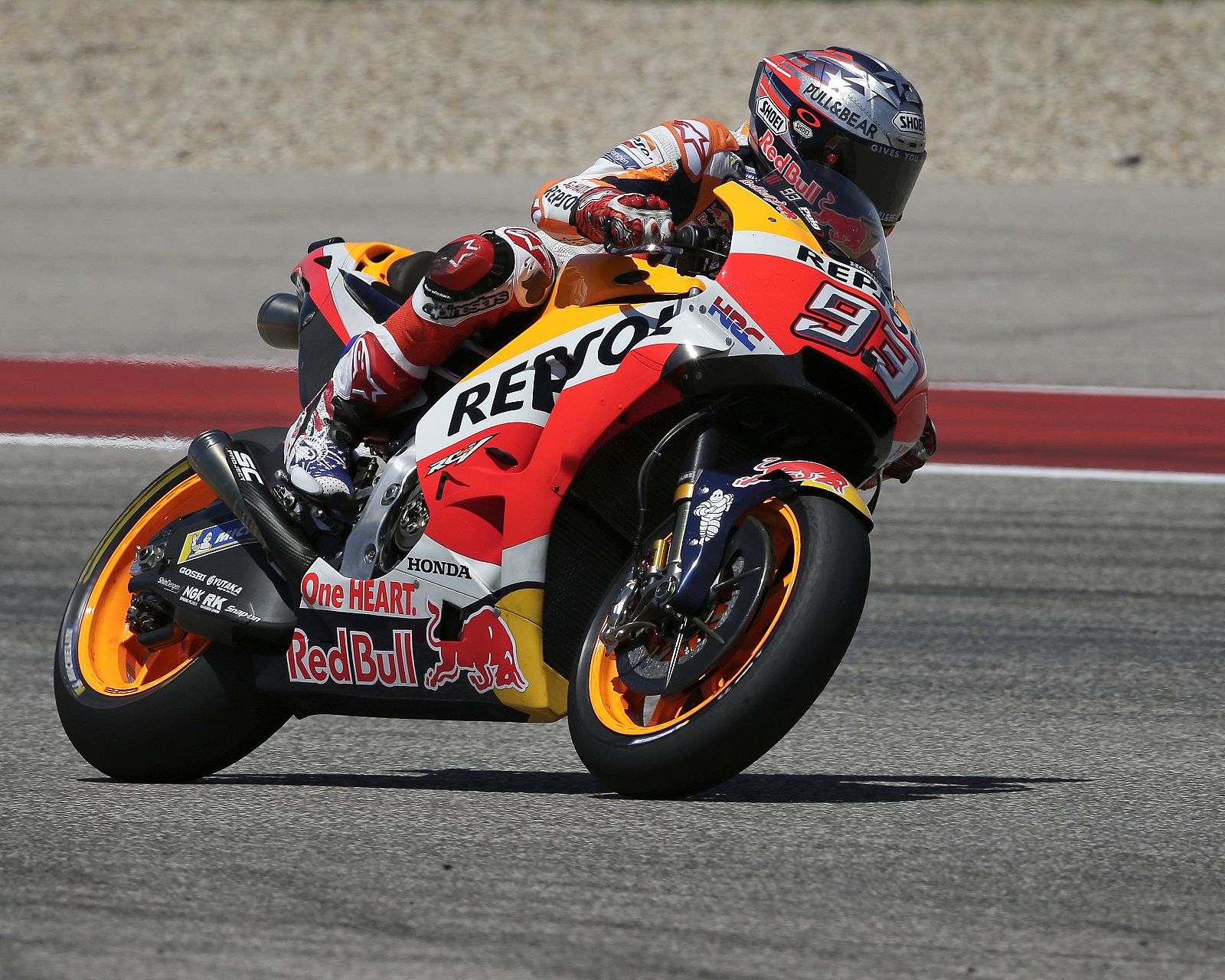 Marc Márquez durante el pasado GP de las Américas.