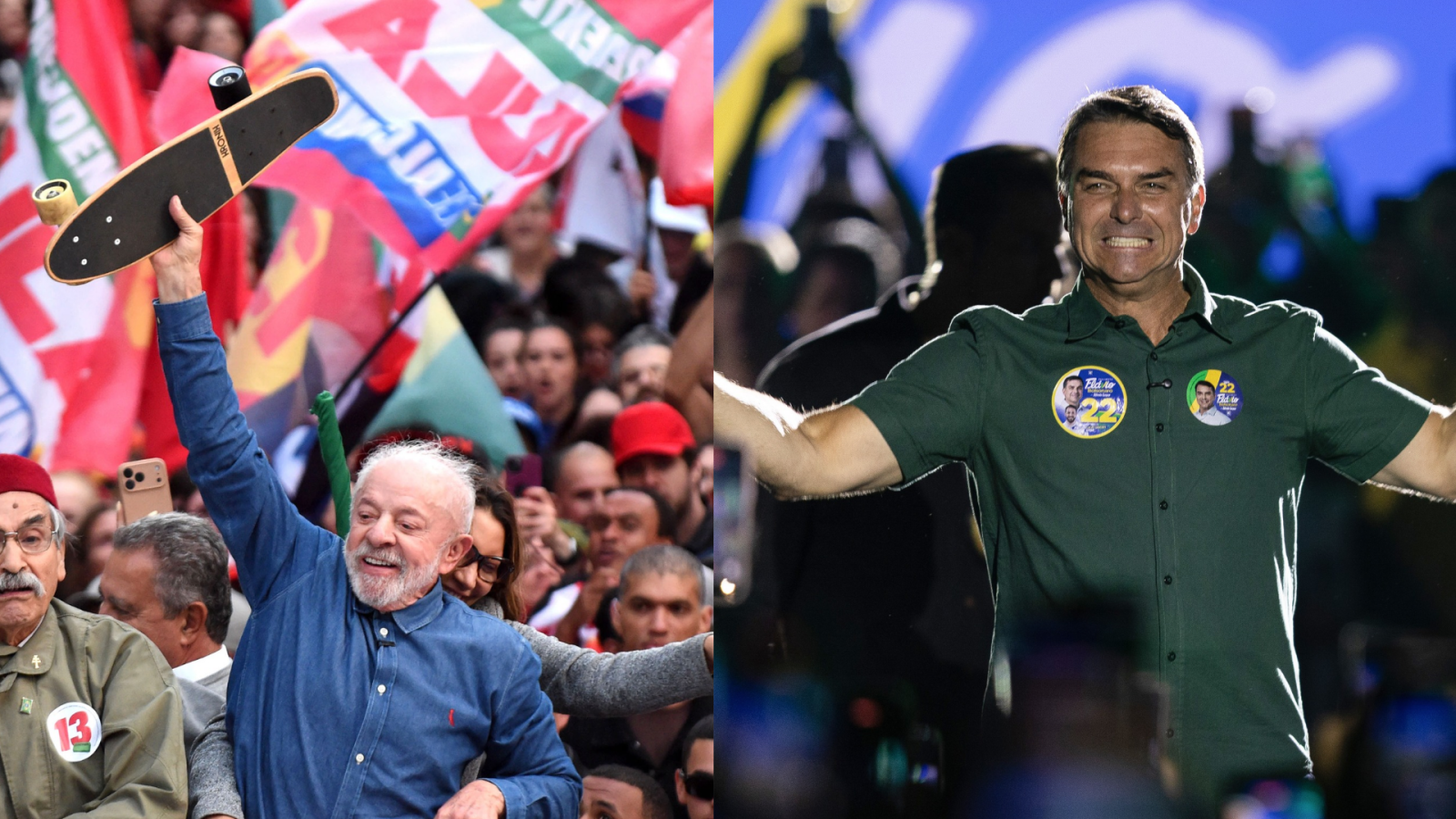 Lula da Silva y Flávio Bolsonaro se baten en las elecciones brasileñas