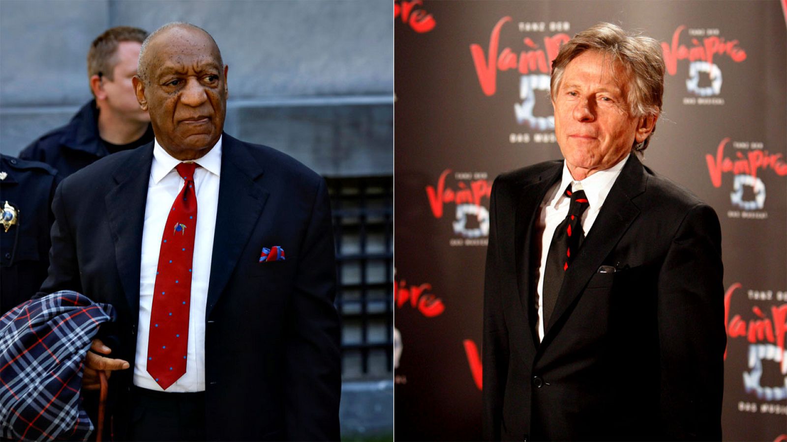 El cómico Bill Cosby y el director de cina Roman Polanski