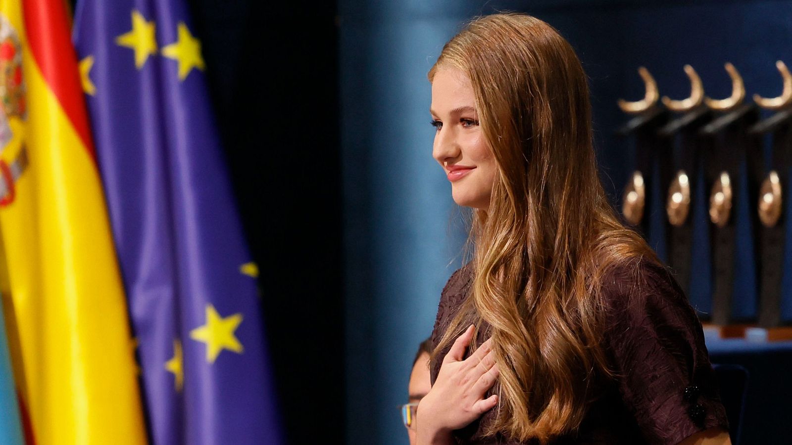 La princesa Leonor durante la ceremonia de entrega de 2025