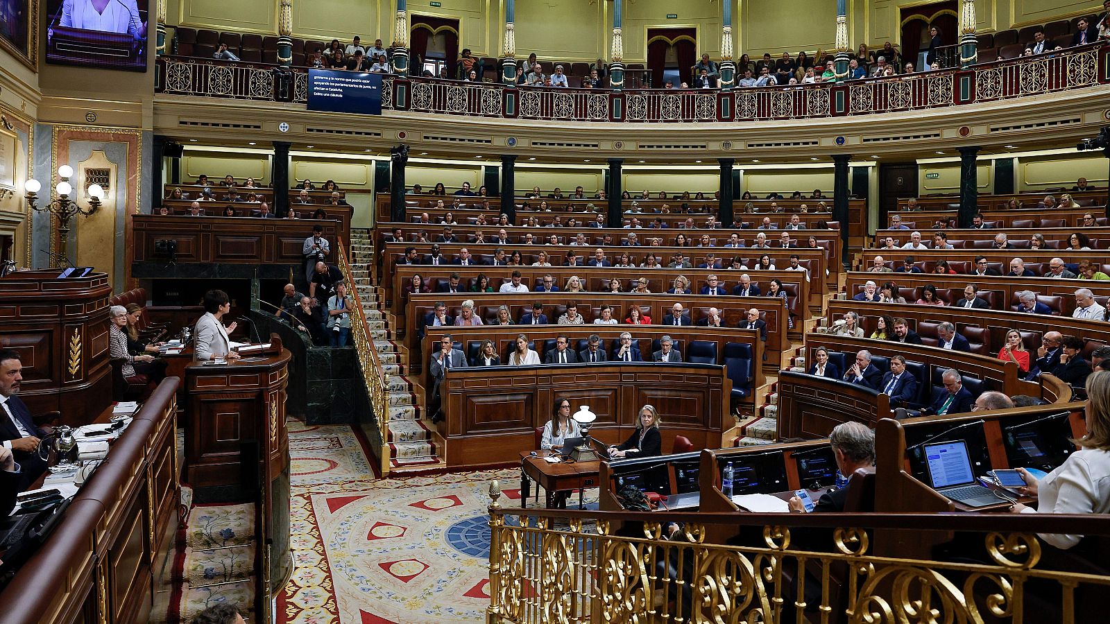 Pleno del Congreso en el que se debatieron los dos decretos de vivienda del Gobierno que quedaron rechazados por el PP, Vox y Junts