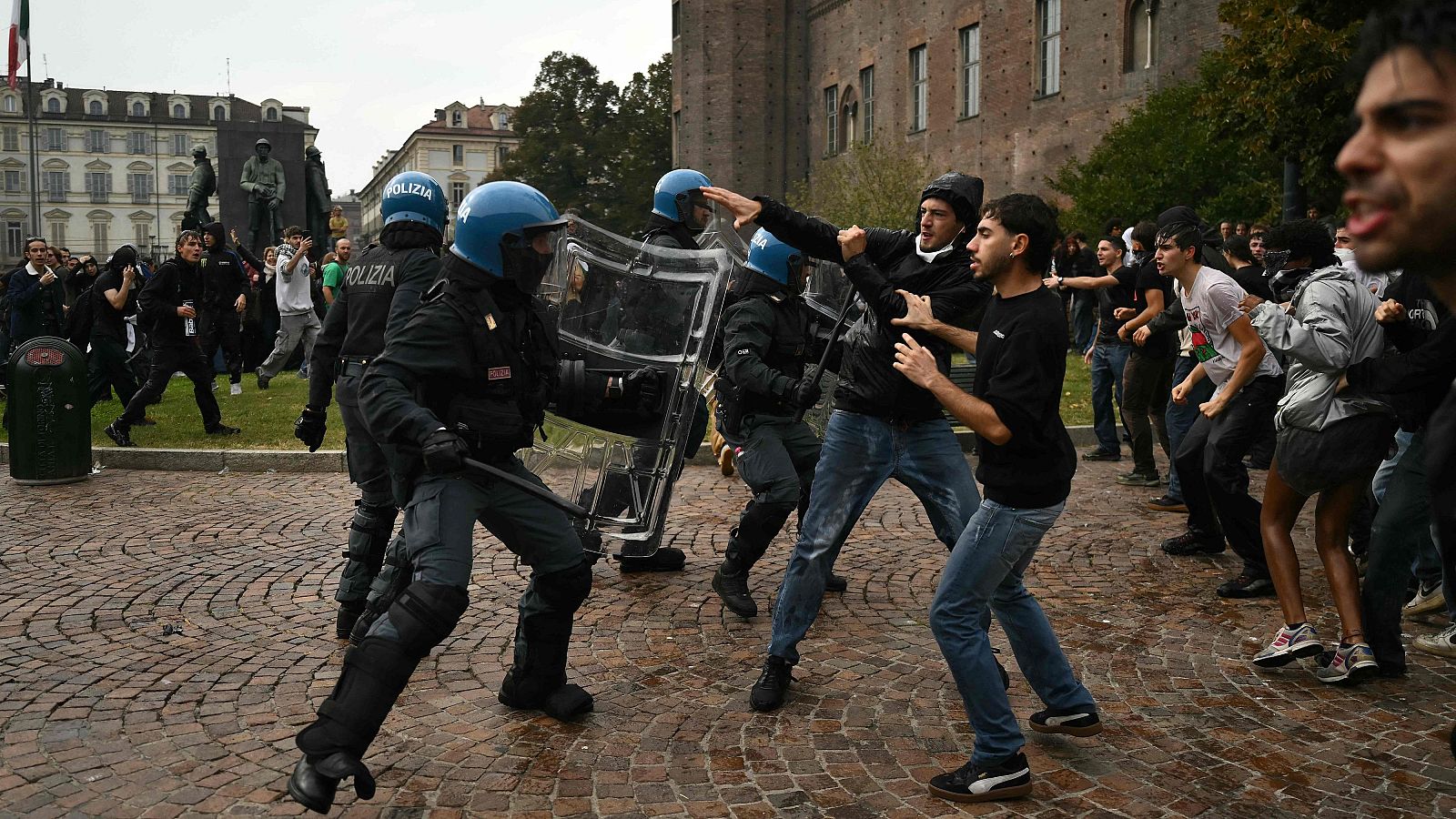 Protestas estudiantiles en Italia