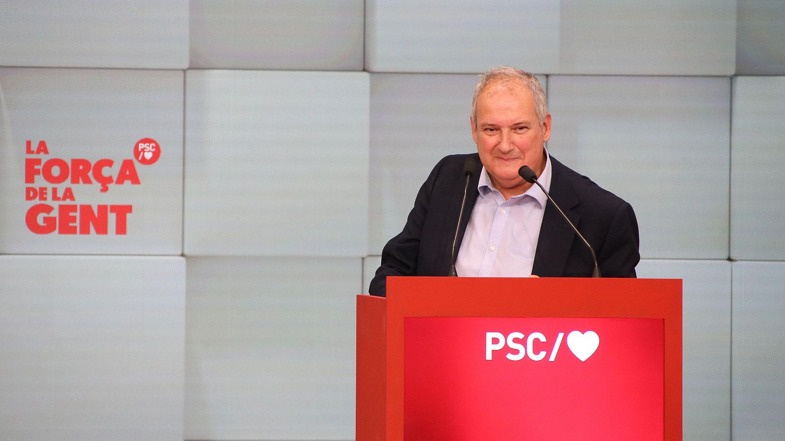 El ministre i cap de llista del PSC per Barcelona al 29-N, Jordi Hereu, en el seu parlament en el Consell Nacional del partit