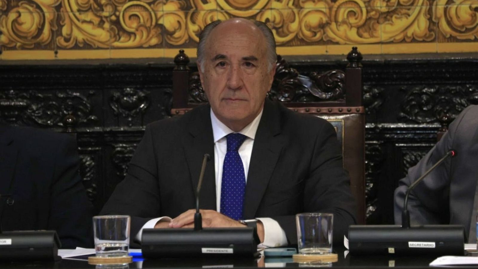 José Ignacio Landaluce durante un Pleno en el Ayuntamiento de Algeciras.