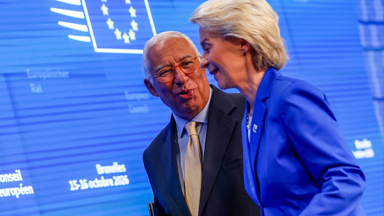 António Costa y Ursula von der Leyen