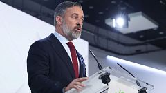 Abascal confirma la "voluntad" de Vox de pactar con el PP para "proteger al Senado" de los acuerdos de la izquierda