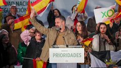 Abascal critica a Feijóo por pedir "sacrificios" si llegan al Gobierno: "Los sacrificios a la casta, pero no a la gente"