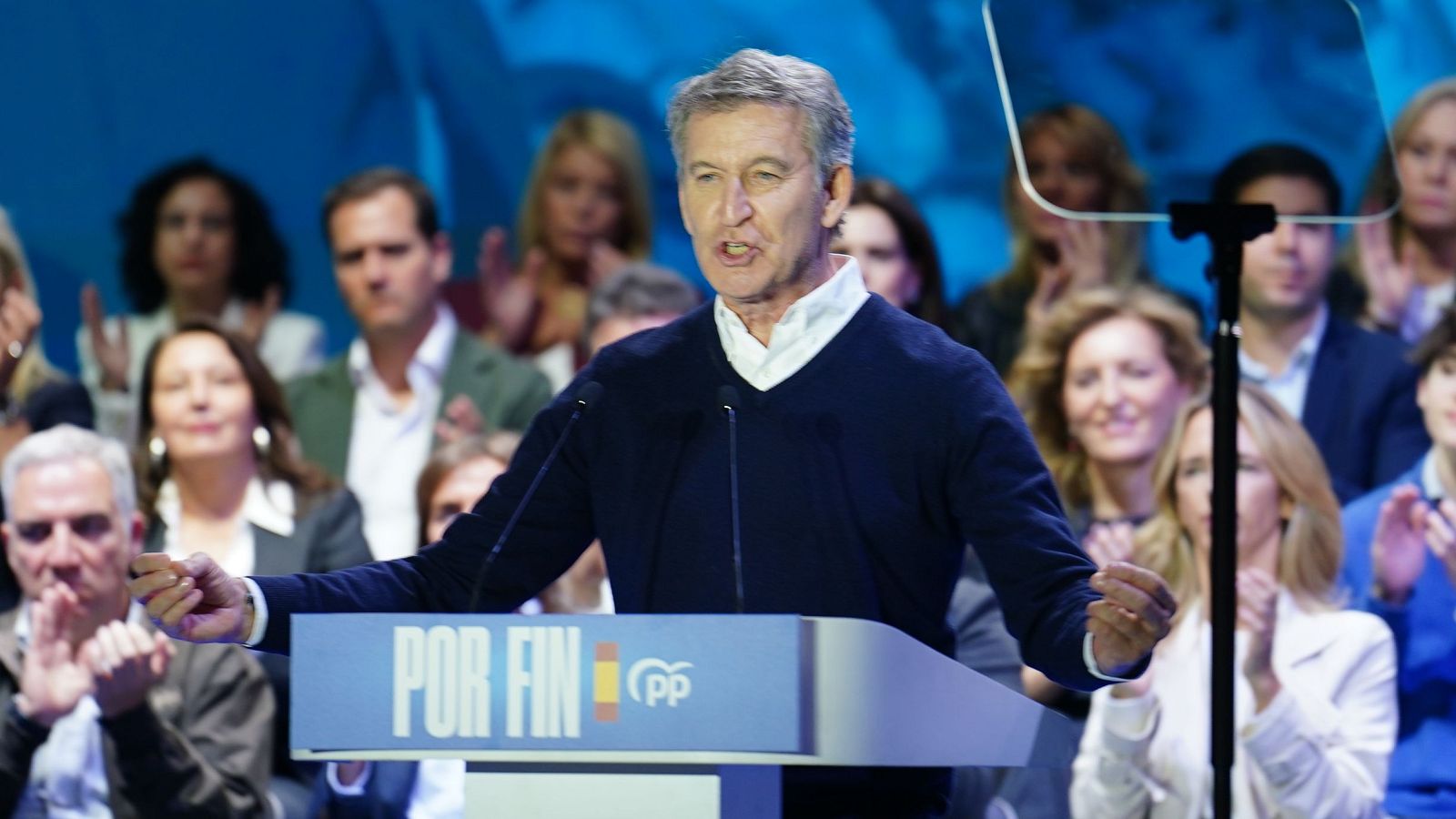 El presidente del PP, Alberto Núñez Feijóo