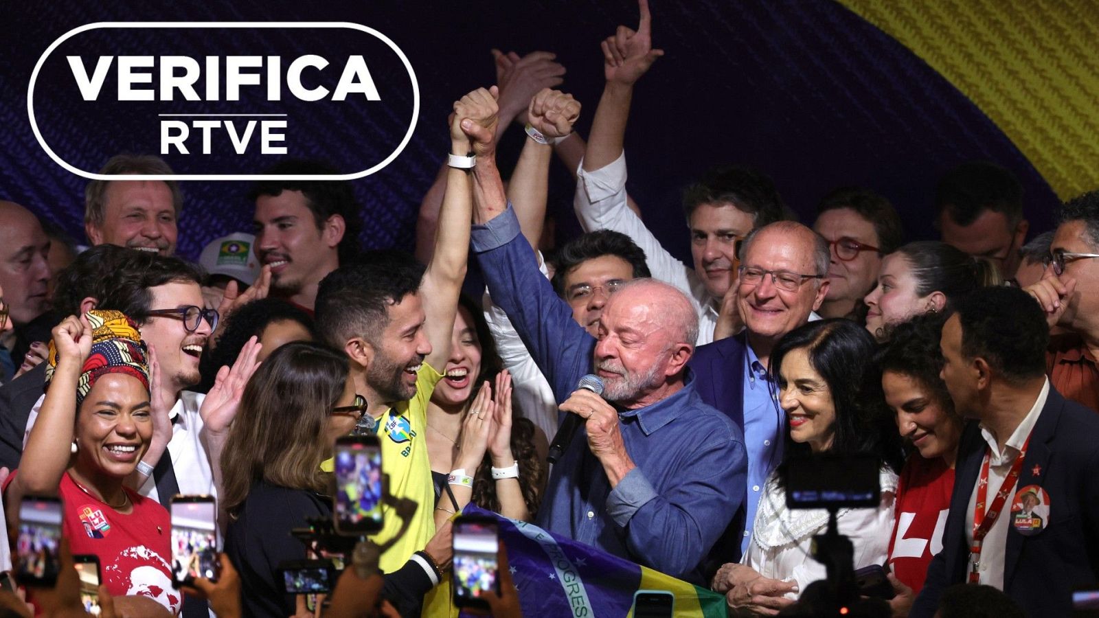 Lula celebra su triunfo electoral junto al diputado André Janones con sello 'VerificaRTVE'