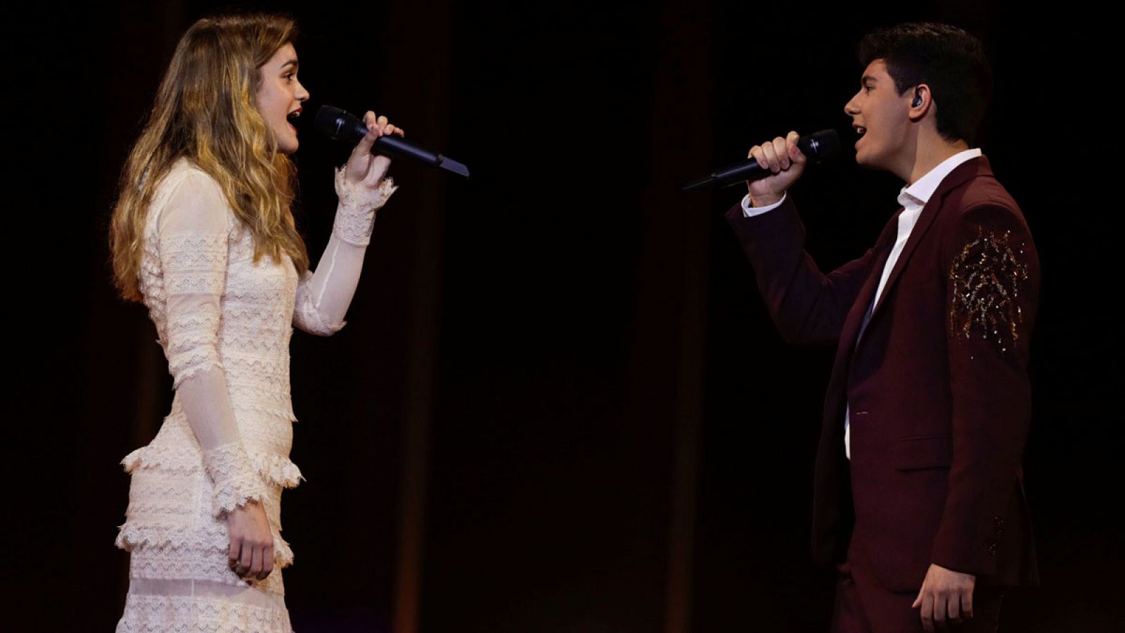 Amaia y Alfred durante el 'dress reharsal'