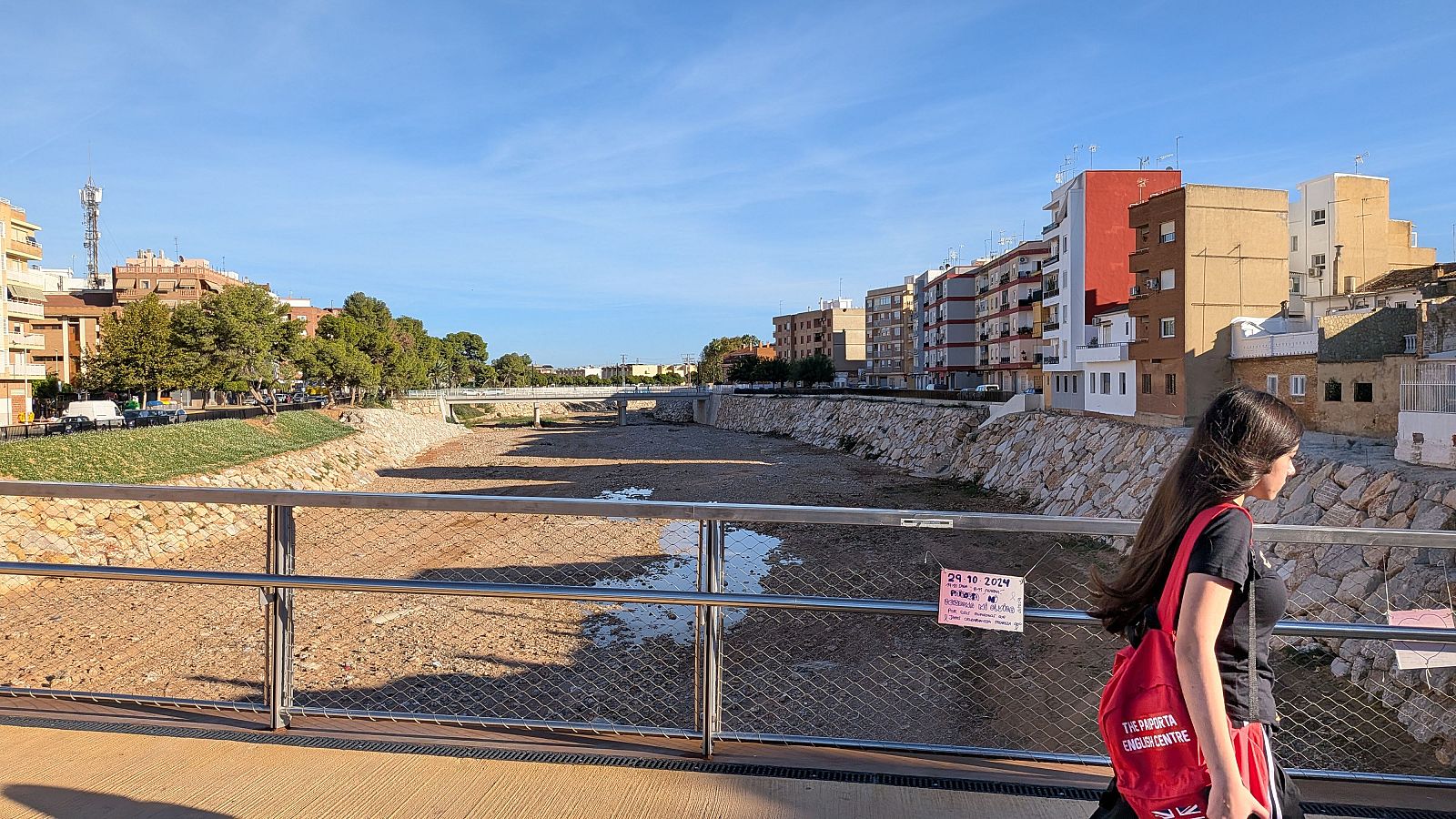 La rambla del Poyo a su paso por Paiporta, la localidad más afectada por la dana de 2024
