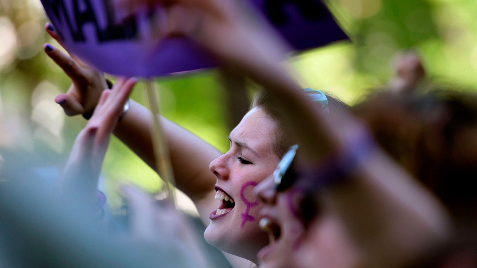 Imagen de la manifestación contra la sentencia de La Manada el pasado viernes en Madrid
