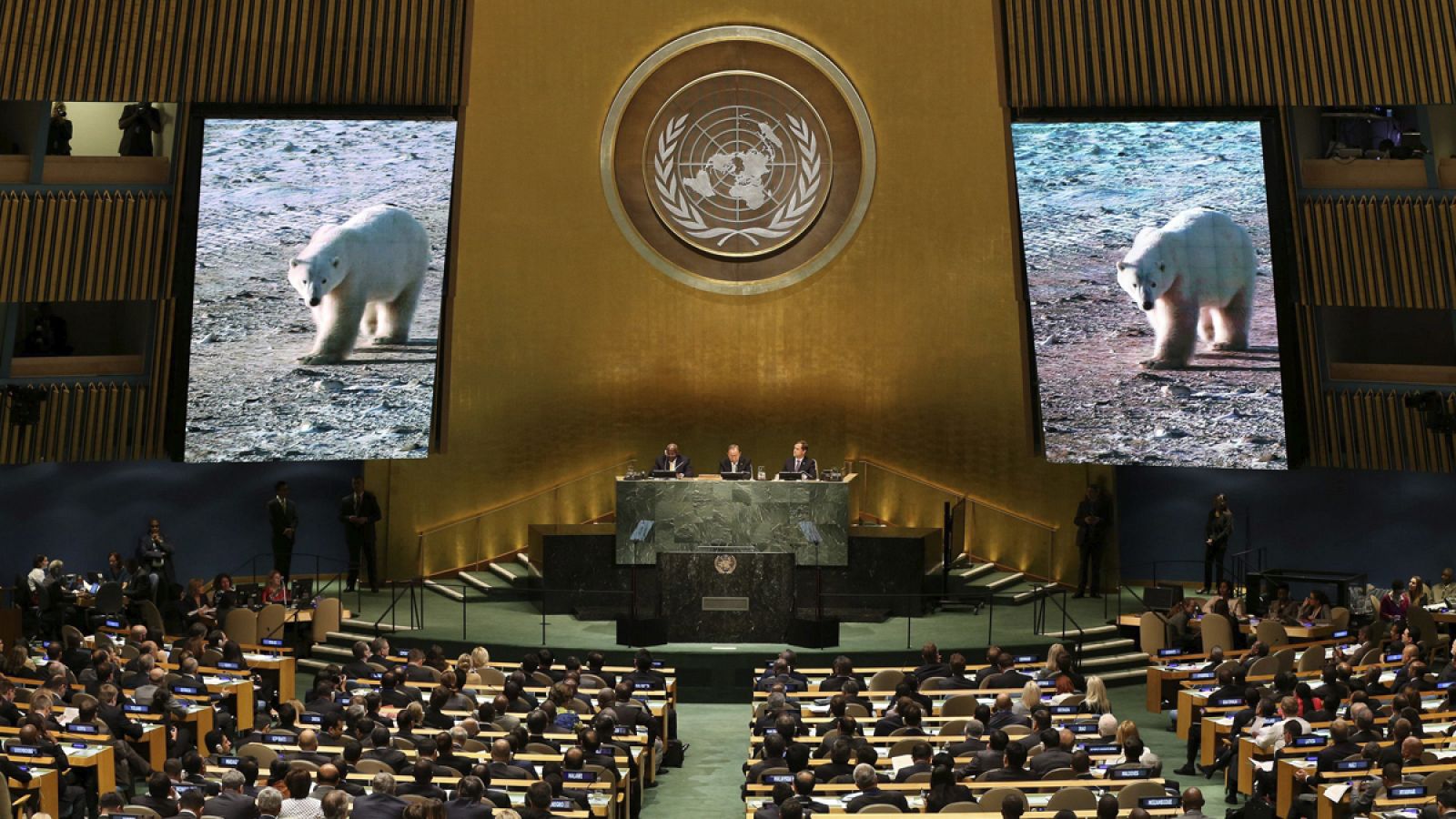 Imagen de archivo de la Cumbre del Clima celebrada en Nueva York en 2014.