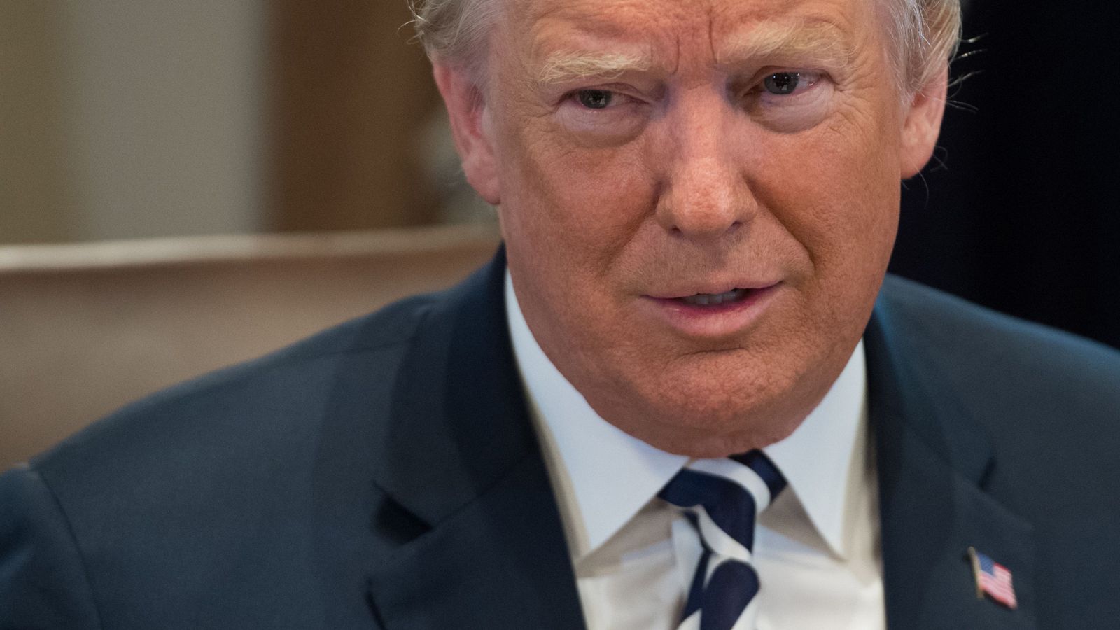 El presidente de los EE.UU., Donald Trump, fotografiado en la Casa Blanca