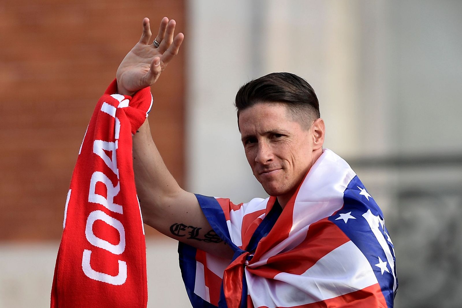 Fernando Torres se despide de la afición del Atlético