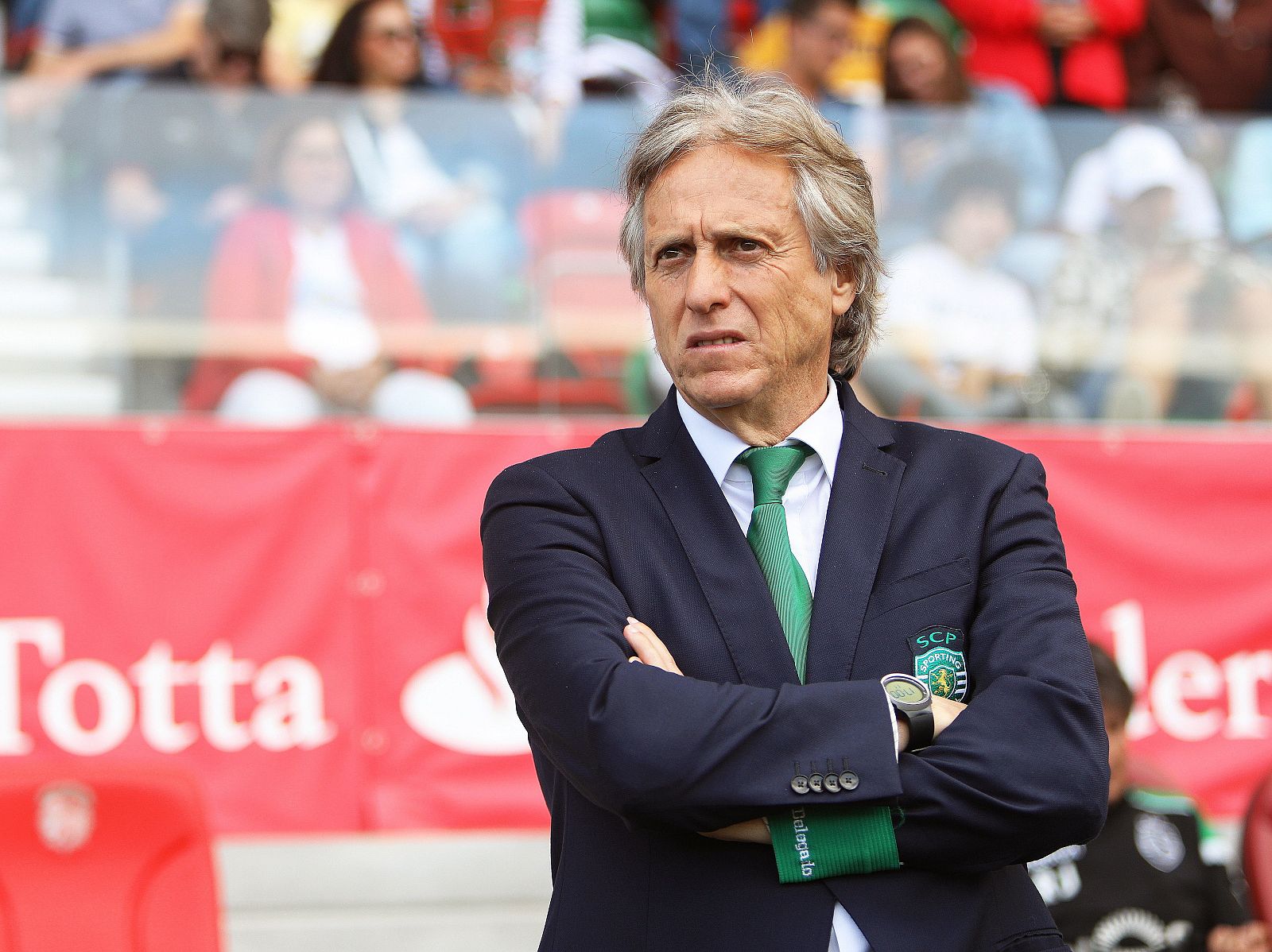 El entrenador del Sporting de Portugal, Jorge Jesus, uno de los agredidos por los ultras.