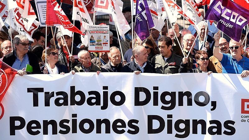 Miles de jubilados vuelven a salir a la calle para protestar contra el "robo" de las pensiones