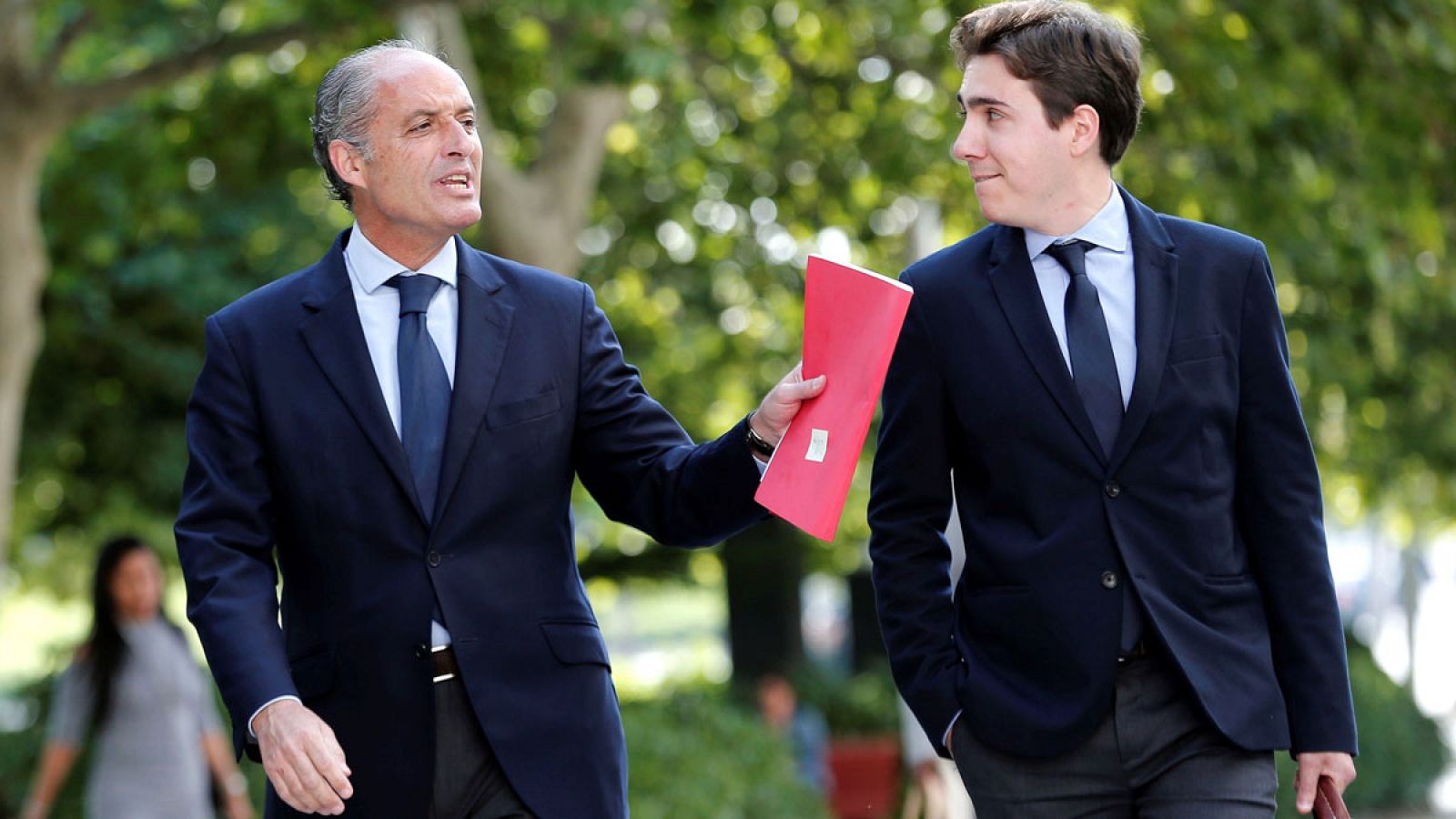 Francisco Camps llega a la Ciudad de la Justicia para declarar como investigado por la F1