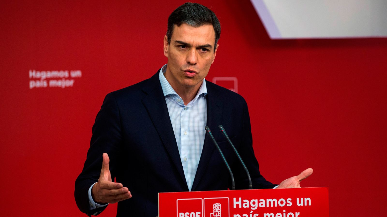 Pedro Sánchez, en rueda de prensa