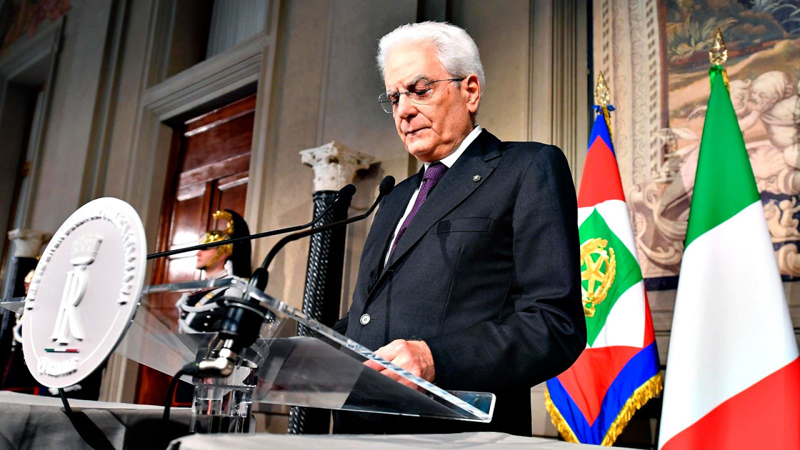 El presidente de Italia, Sergio Mattarella