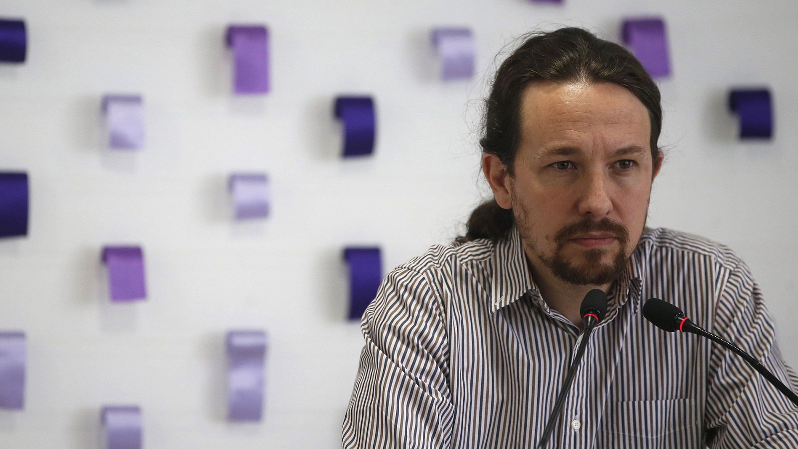 El secretario general de Podemos, Pablo Iglesias