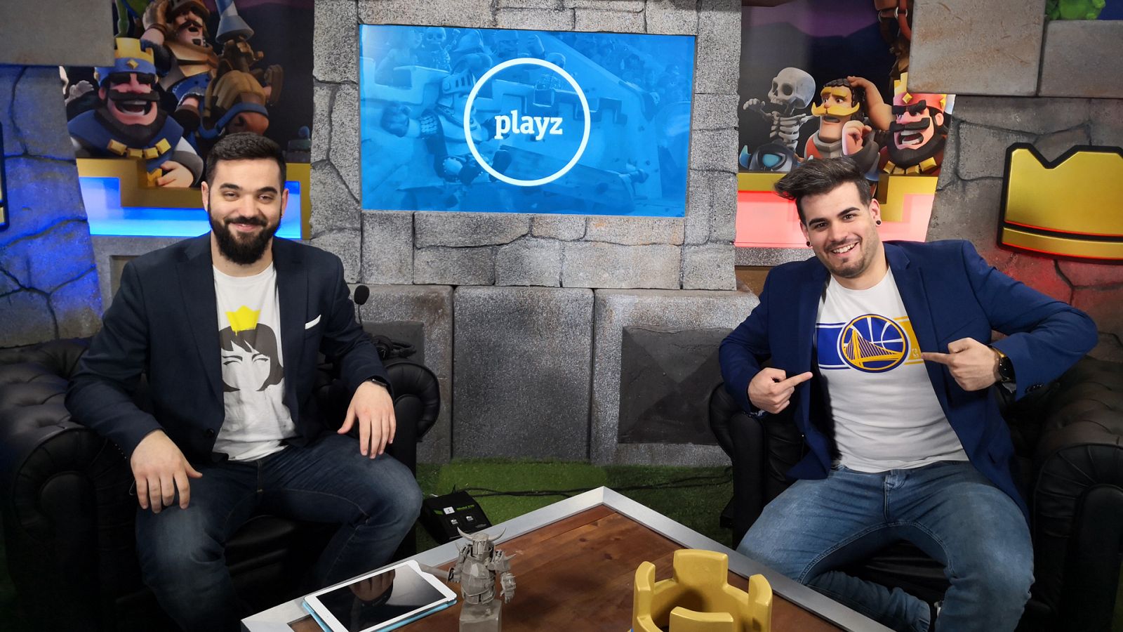 Seniki y Álex Polo son los 'casters' del primer clasificatorio de RTVE Clash Royale Challenge.