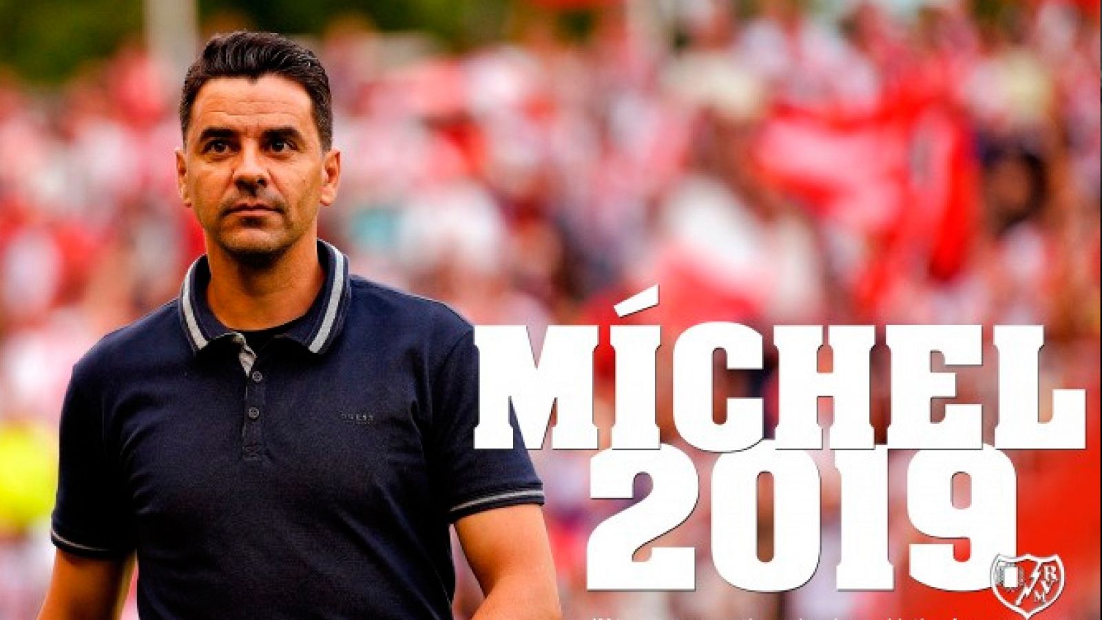 Míchel, técnico del Rayo Vallecano