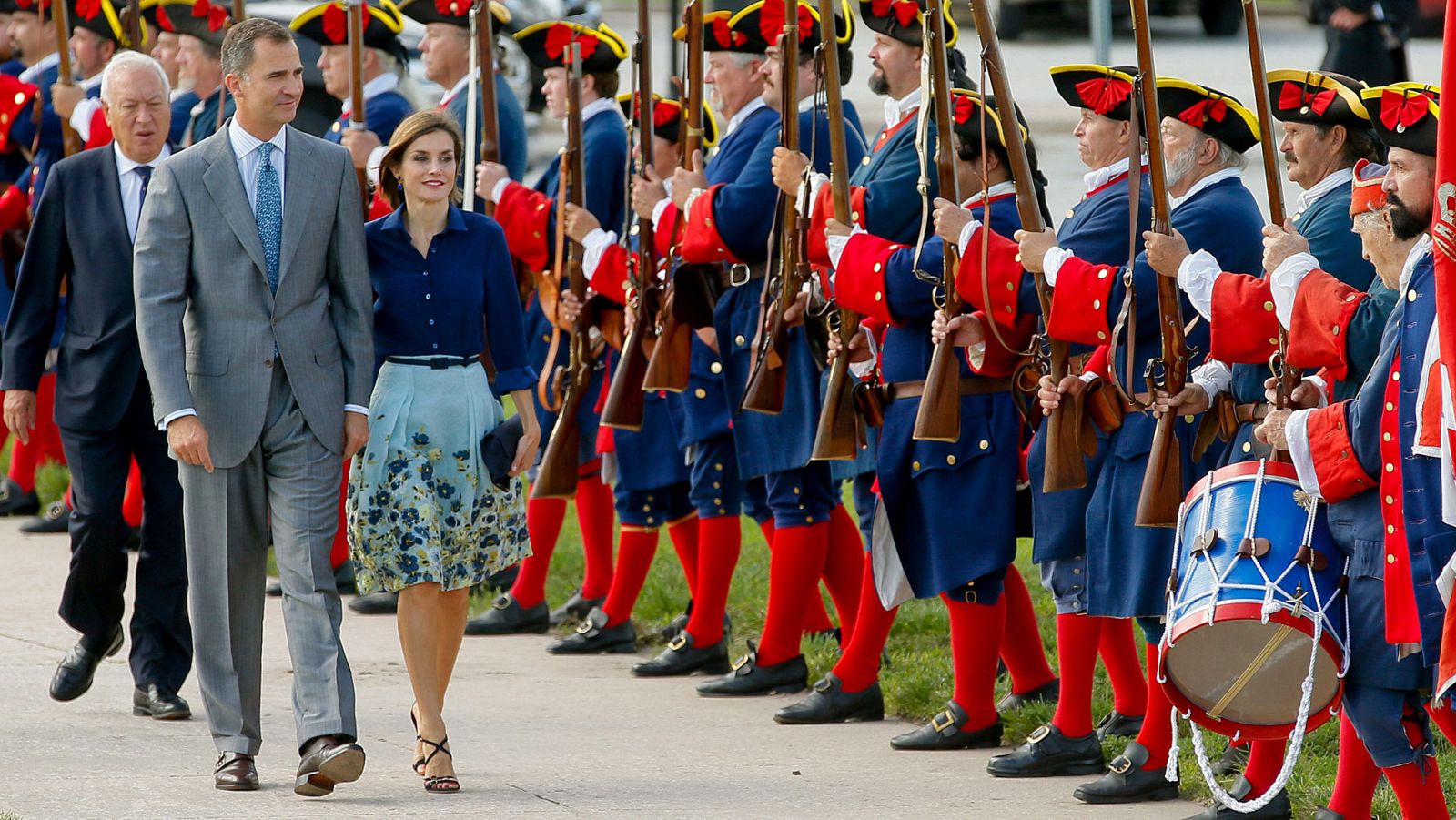 Los reyes, en una foto de archivo de su primera visita oficial a Estados Unidos en septiembre de 2015