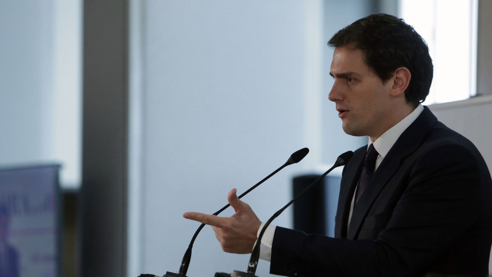 El presidente de Ciudadanos, Albert Rivera, en un acto en Madrid