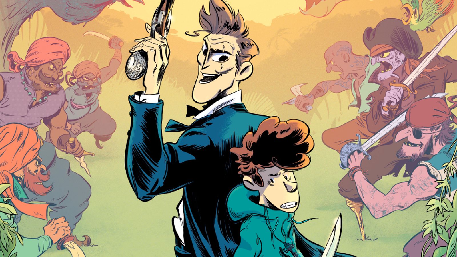 Fragmento de la portada de 'Las sorprendentes aventuras de Benjamin Blackstone'