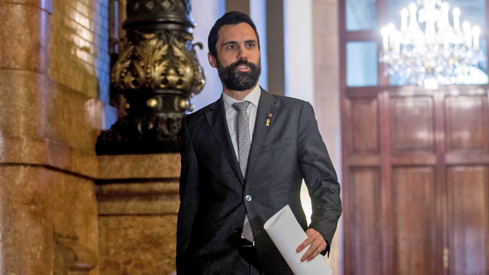 El presidente del Parlament catalán, Roger Torrent