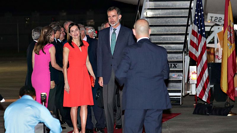 Los reyes llegan a Estados Unidos para una gira en la que visitarán Nueva Orleans, San Antonio y Washington